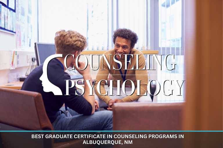 A counselor meets with a male young adult in an office.