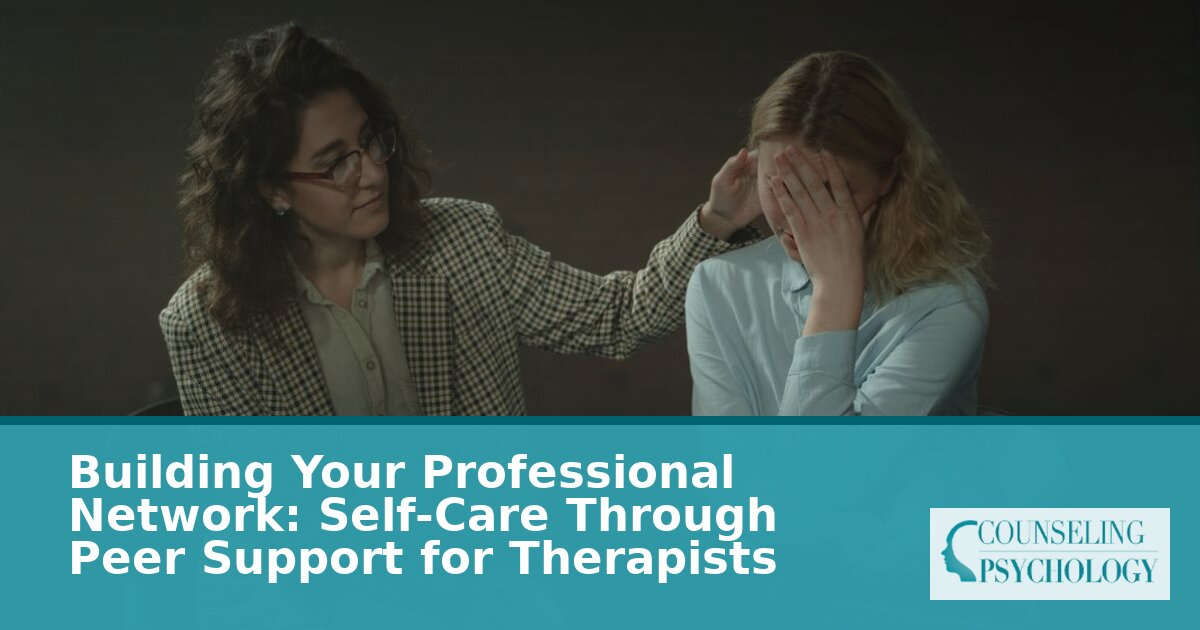 Therapist Peer Support Network: Burnout Prevention & Self-Care Guide