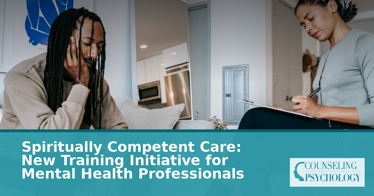 Spiritually Competent Care Training for Mental Health Pros