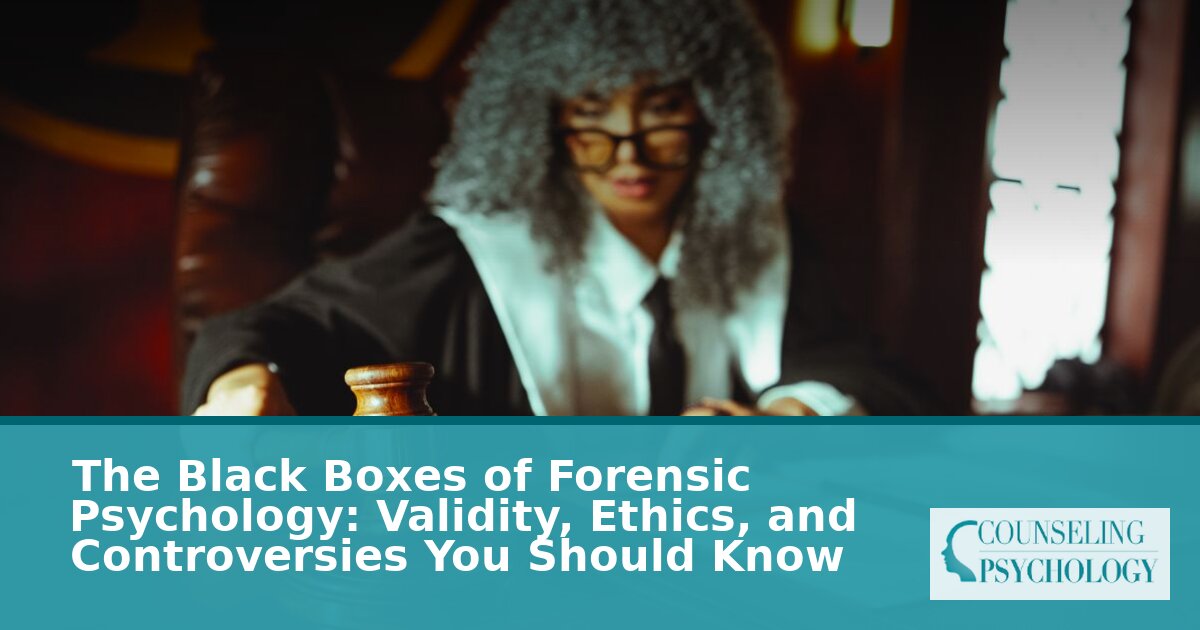 Black Boxes of Forensic Psychology: Validity, Ethics & Controversies
