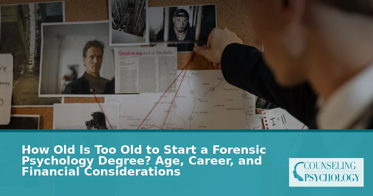 Forensic Psychology Degree Age Limit: Is 35 Too Late?