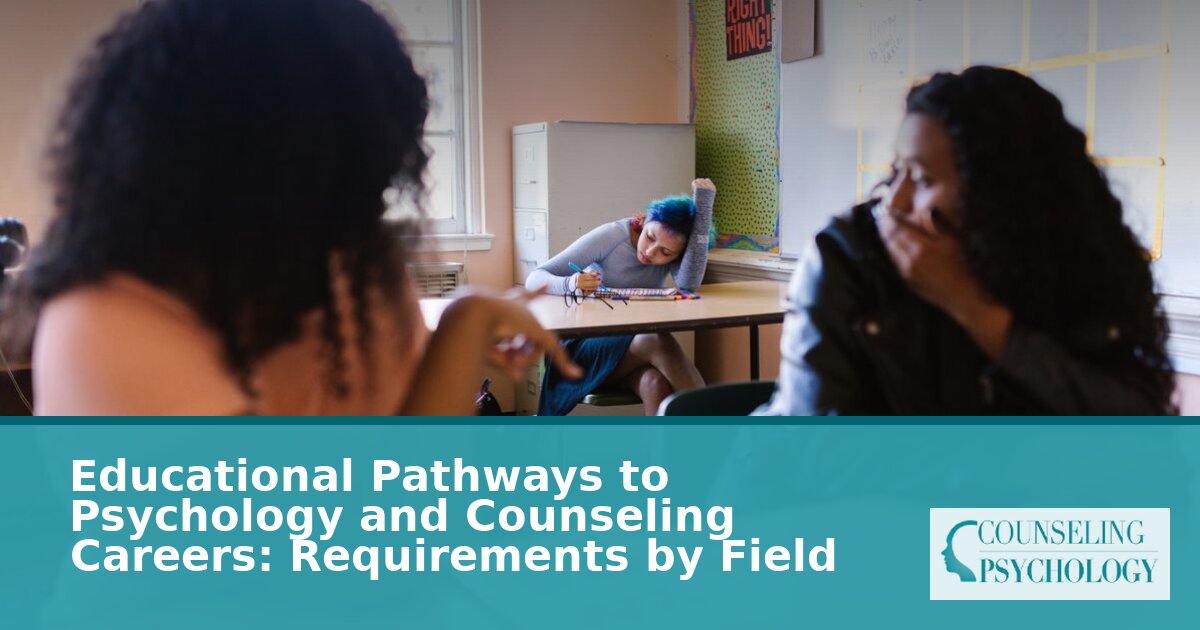 Psychology & Counseling Career Requirements by Field (2026)