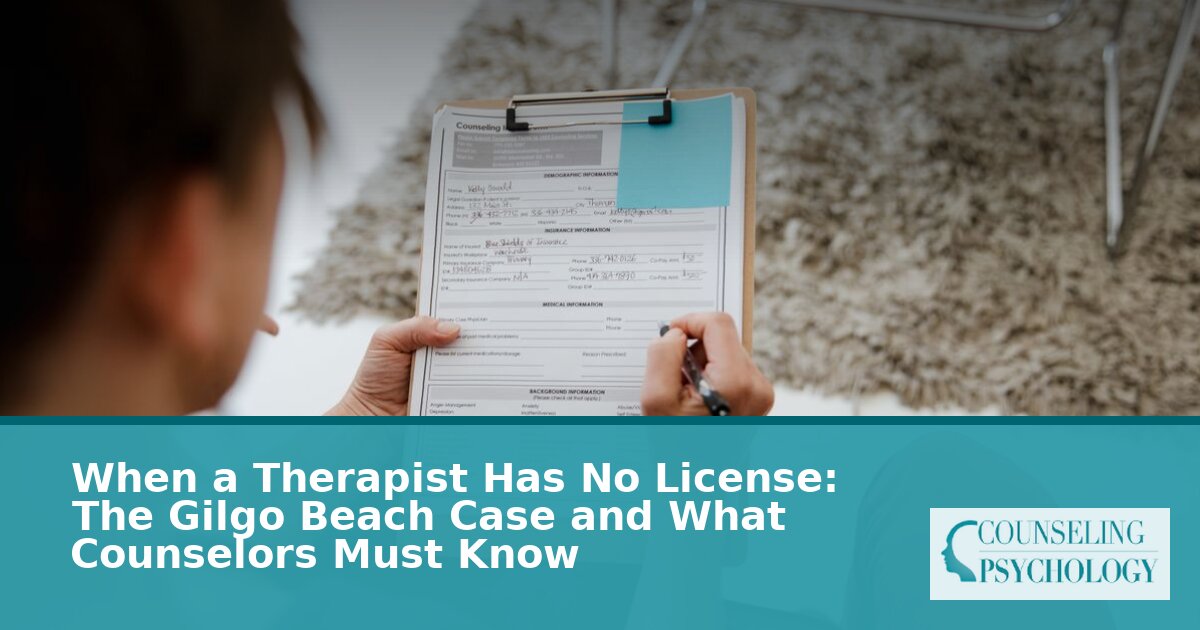 Unlicensed Therapist Ethics: Gilgo Beach Case & Legal Risks