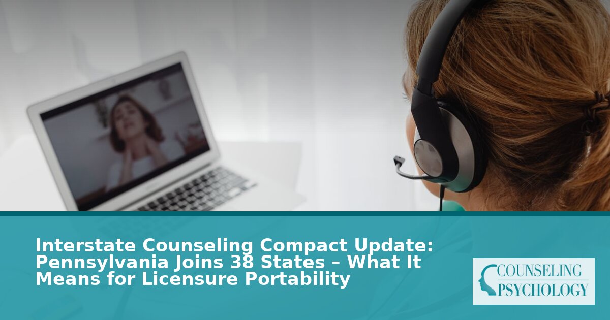 PA Joins Interstate Counseling Compact: Licensure Guide (2026)